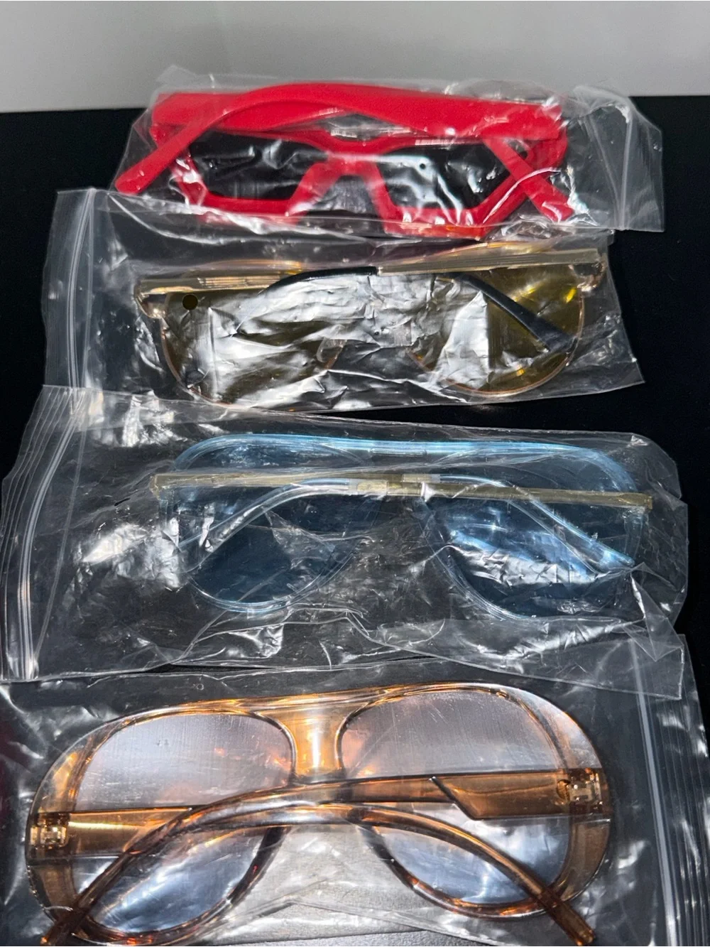 Kids Sunglasses Pack - Red, Blue, Brown, Yellow Frames